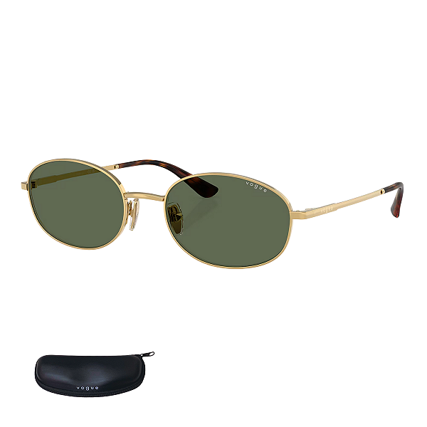 Óculos De Sol Vogue Metal Dourado VO4323S Tamanho 56