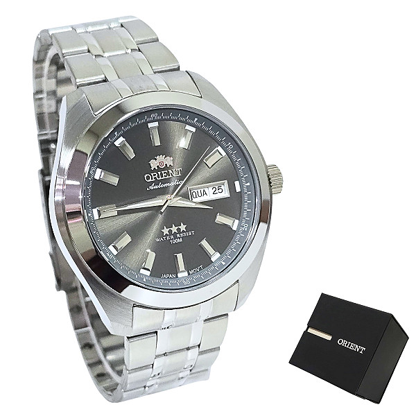 Relógio Orient Masculino Automático Três Estrelas 469SS075F G1SX