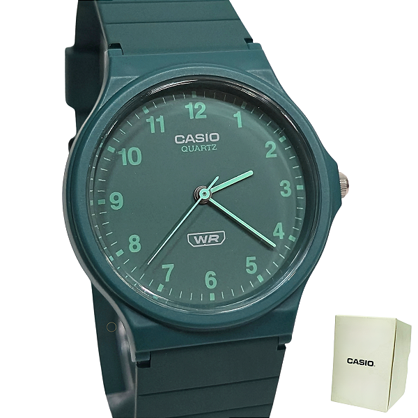 Relógio Casio Analógico Bioresina Unissex Verde MQ-24B-3BDF