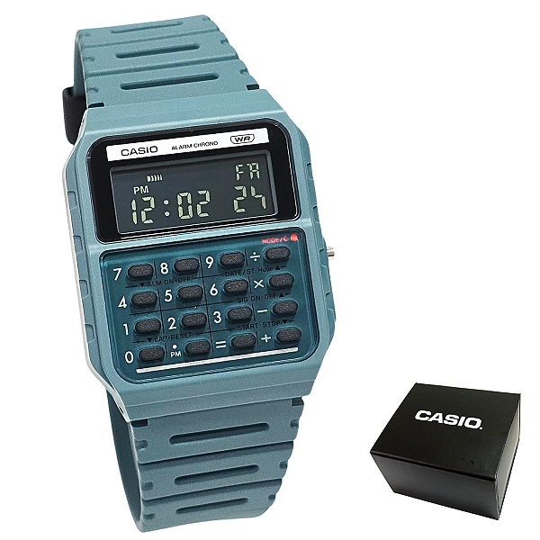 Relógio Calculadora Casio Unissex Bioresina CA-53WB-3BDF