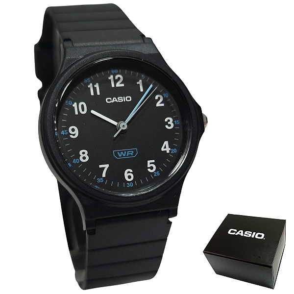 Relógio Casio Unissex Analógico Pop Preto LQ-24B-1BDF