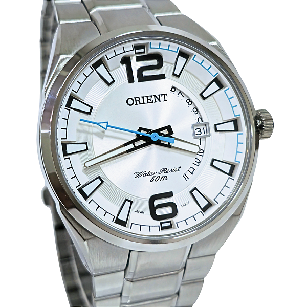 Relógio Orient Analógico Masculino Prateado MBSS1336 S2SX