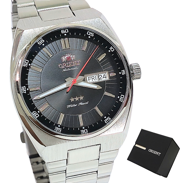 Relógio Orient Masculino Automático Analógico Prateado 469SS087NH P1SX