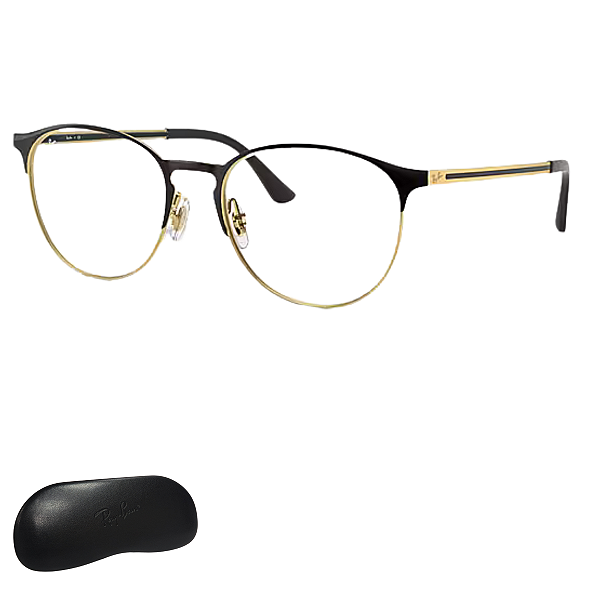 Armação Para Óculos de Grau Ray-Ban Unissex Dourado RX6375 2890 53