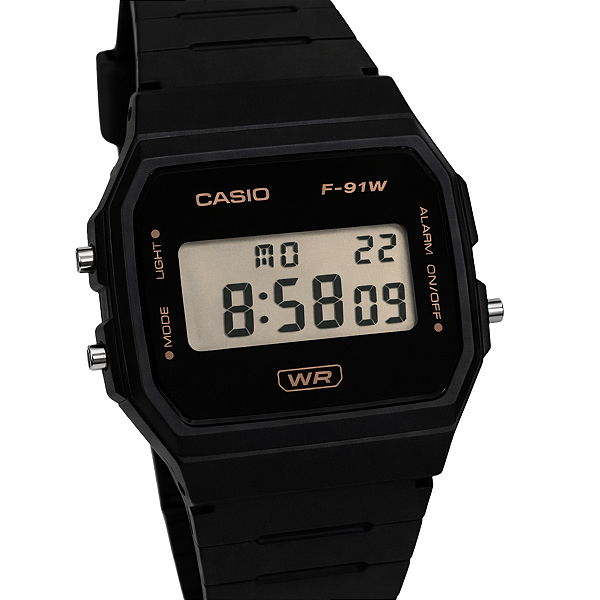 Relógio Casio Digital Clássico Unissex F-91WB-8ADF