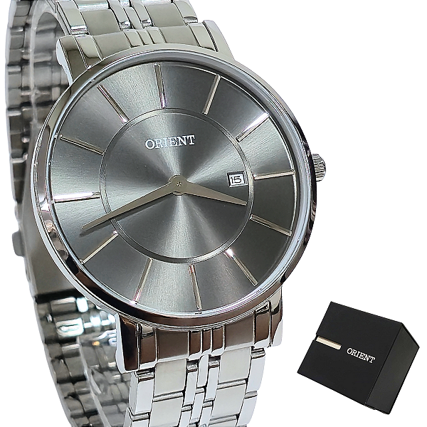 Relógio Orient Masculino Slim Analógico Prateado MBSS1261 G1SX