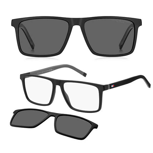 Armação Para Óculos De Grau Clip On Tommy Hilfiger TH 2086/CS Tam 56