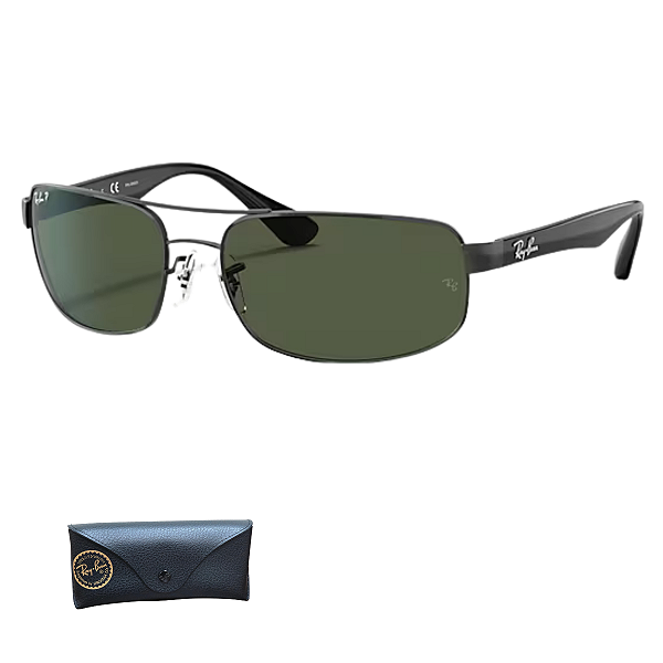 Óculos de Sol Ray-Ban Preto Polido Polarizado RB3445 002/5864
