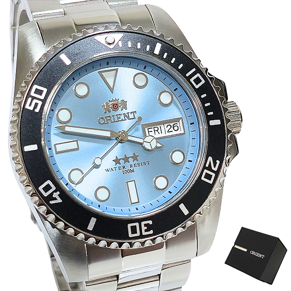 Relógio Orient Masculino Automático Analógico Prateado NH3SS010 A1SX