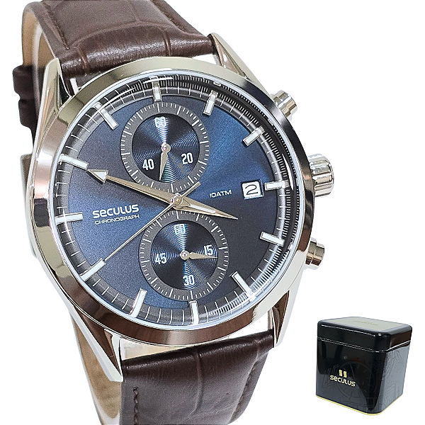 Relógio Seculus Masculino Cronógrafo Analógico 77307G0SVNC1