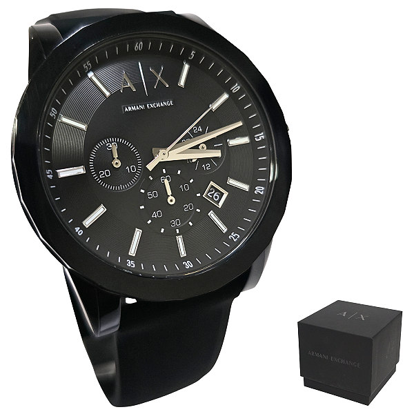Relógio Armani Masculino Analógico Cronógrafo Preto AX1326B1 P1PX