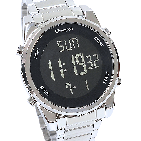 Relógio Champion Unissex Digital Prateado CH40071T