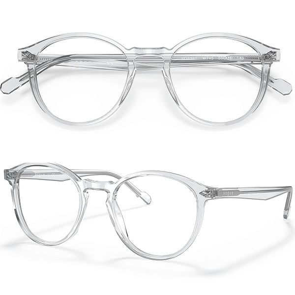 Armação Para Óculos De Grau Vogue Transparente Demo Lens Tamanho 50