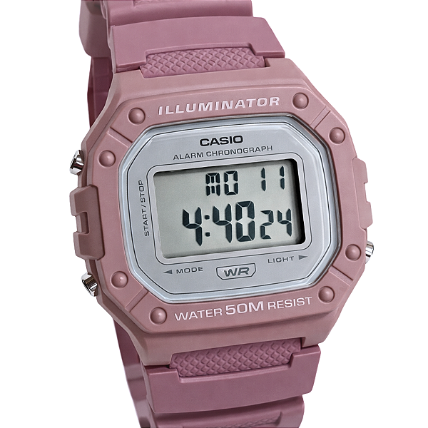 Relógio Casio Digital Esportivo Feminino Rosa W-218HC-4AVDF