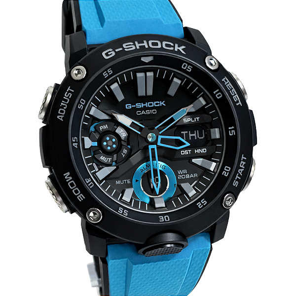 Relógio Casio Analógico e Digital G-Shock Masculino Azul GA-2000-1A2DR