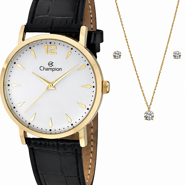 Relógio Champion Analógico Unissex Dourado CH22715M