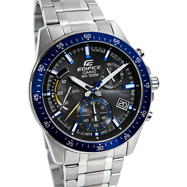 Relógio Casio Edifice Analógico Masculino Prateado EFV-540D-1A2VUDF