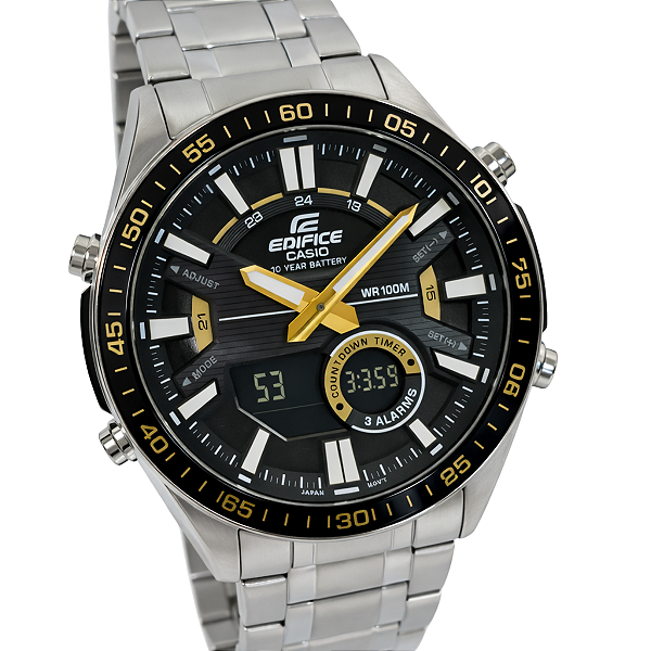 Relógio Casio Analógico e Digital Edifice Masculino EFV-C100D-1BVDF
