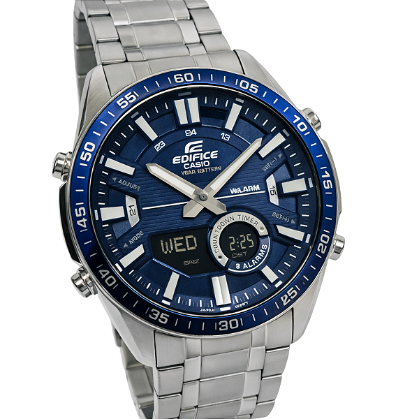 Relógio Casio Analógico e Digital Edifice Masculino EFV-C100D-2AVDF