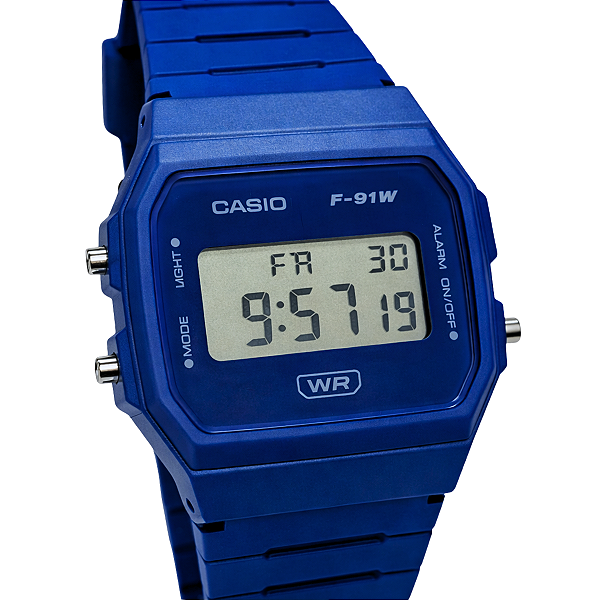 Relógio Casio Digital Clássico Unissex F-91WB-2A1DF