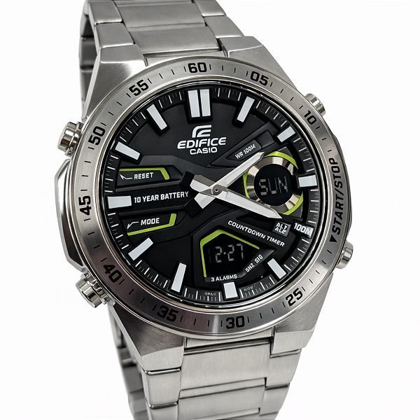 Relógio Casio Analógico e Digital Edifice Masculino EFV-C110D-1A3VDF