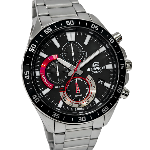 Relógio Casio Edifice Analógico Masculino Prateado EFV-620D-1A4VUDF