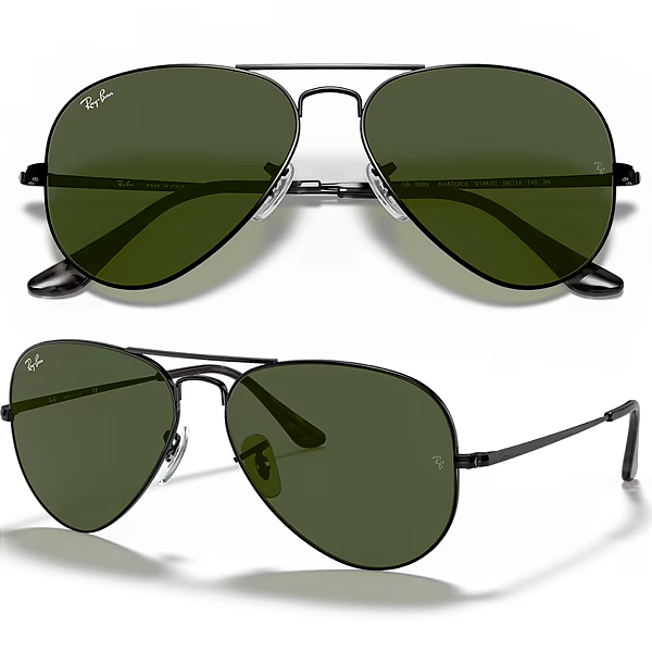 Óculos De Sol Ray Ban Aviator Metal ll RB3689 Tamanho 62