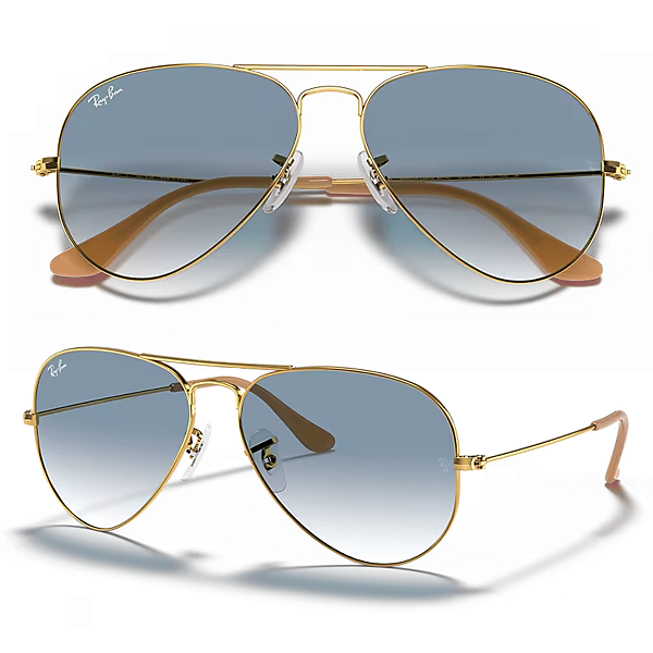 Óculos De Sol Ray Ban Aviator Gradient RB3025L Tamanho 62