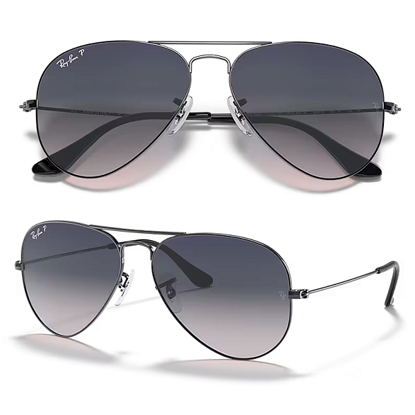 Óculos De Sol Ray Ban Aviator Gradient Polarizado RB3025 Tamanho 58