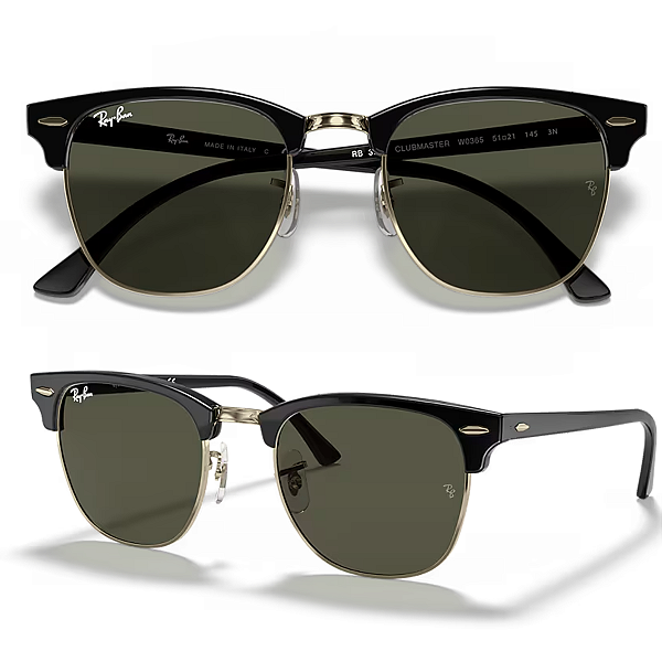 Óculos De Sol Ray Ban ClubMaster Classic RB3016 Tamanho 55