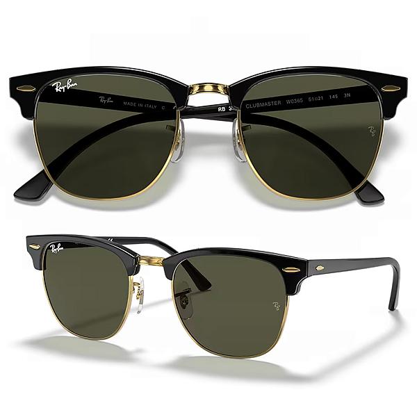 Óculos De Sol Ray Ban ClubMaster Classic RB3016 Tamanho 51