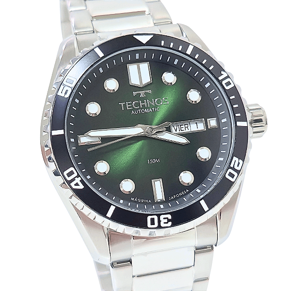 Relógio Technos Masculino Automático Prateado 8205OX/1V