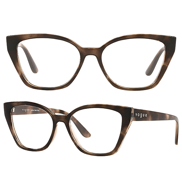 Armação Para Óculos De Grau Vogue Borboleta VO5416L Tamanho 55