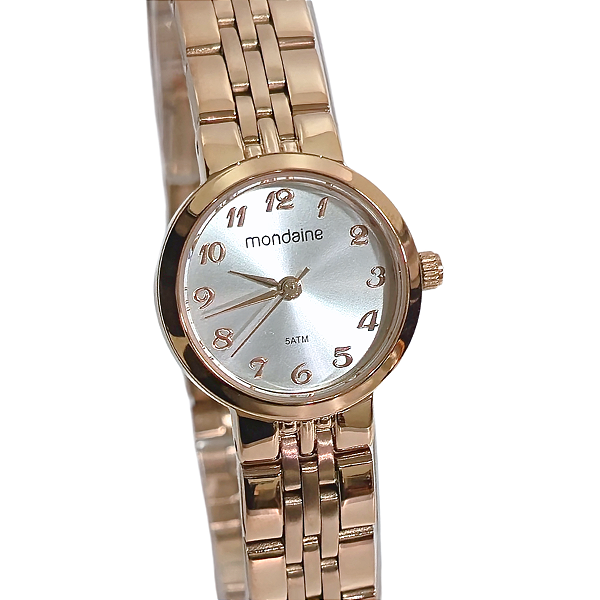 Relógio Mondaine Analógico Feminino Rosé Mini 32391LPMVRE3