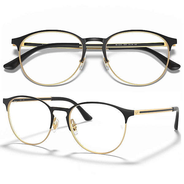 Armação Para Óculos De Grau Ray Ban RX6375 Tamanho 53