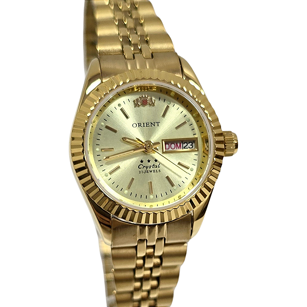 Relógio Orient Automático Feminino Dourado 559EB1NH C1KX