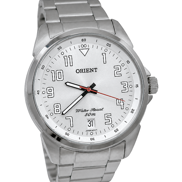 Relógio Orient Analógico Masculino Prateado MBSS1154A S2SX