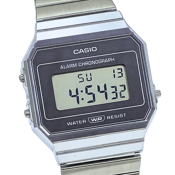 Relógio Casio Unissex Vintage Digital Prateado A700WEV-7ADF