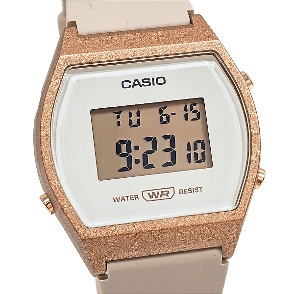 Relógio Casio Unissex Digital Vintage Rosê LW-204-4ADF