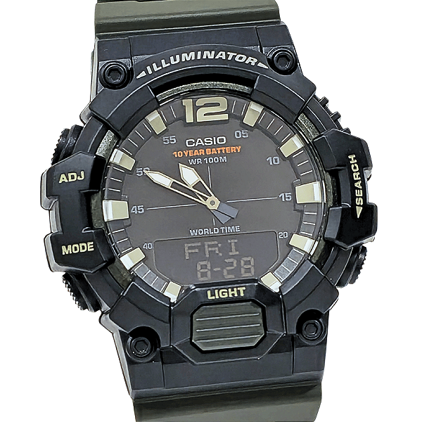 Relógio Casio Masculino AnaDigi Standard World Time HDC-700-3AVDF