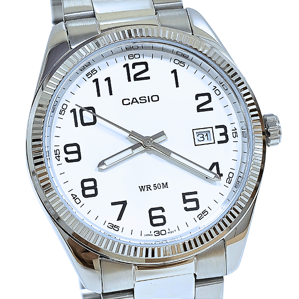 Relógio Casio Masculino Analógico Collection Branco MTP-1302PD-7BVEF