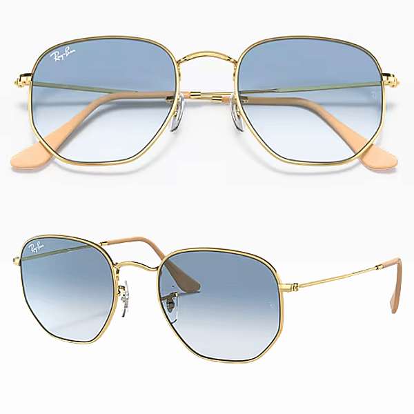 Óculos de Sol Ray-Ban Hexagonal Dourado Arista RB3548 001/3F51