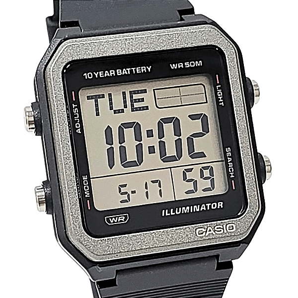 Relógio Casio Unissex Digital Standard World Time W-221H-1AVDF