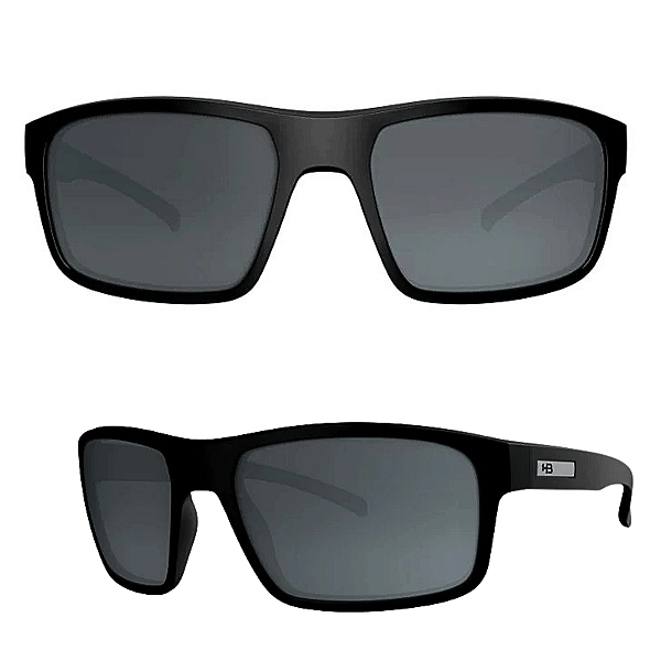Óculos de Sol HB Overkill Matte Black Gray Polarizado 10100280243032