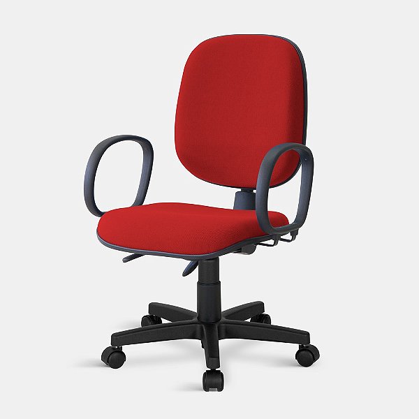 Cadeira Diretor Tecido Giratória Back 2585 C/br 0097 Vermelha
