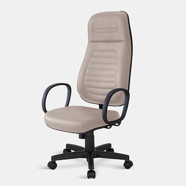 Cadeira Pres. Extra Couro Giratória Relax 5033 C/br 0097