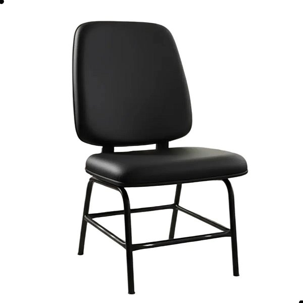 Cadeira Comfort Obeso 200kg Sem Braço Tubo Reforçado