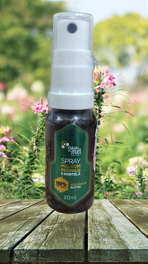 SPRAY DE MEL COM PRÓPOLIS E HORTELÃ 20 ML