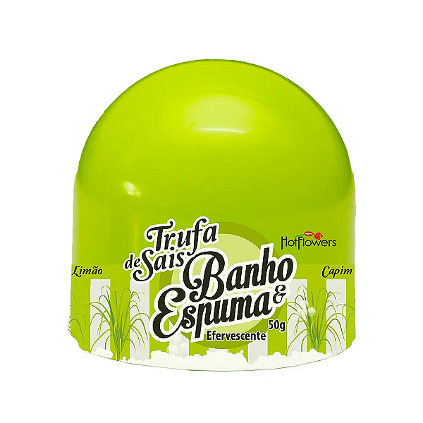 Banho E Espuma Trufa De Sais Efervescentes Capim e Limão 50g Hot Flowers