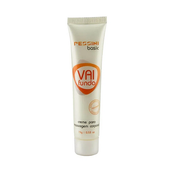 Vai Fundo Creme Dessensibilizante Para Massagem Corporal Linha Basic 15g Pessini